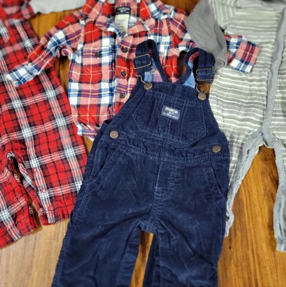 Baby Boy Winter Plaid Flannel Bundle - Picture 2 of 7